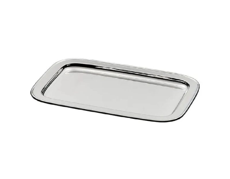 Zanetto Rectangular Tray 'Italia' 45x32cm Silver Plated