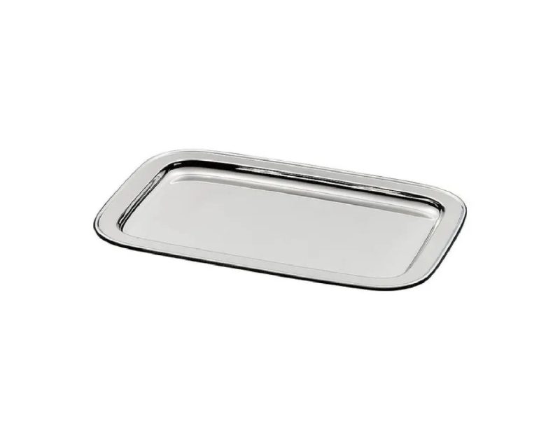 Zanetto Rectangular Tray 'Italia' 45x32cm Silver Plated